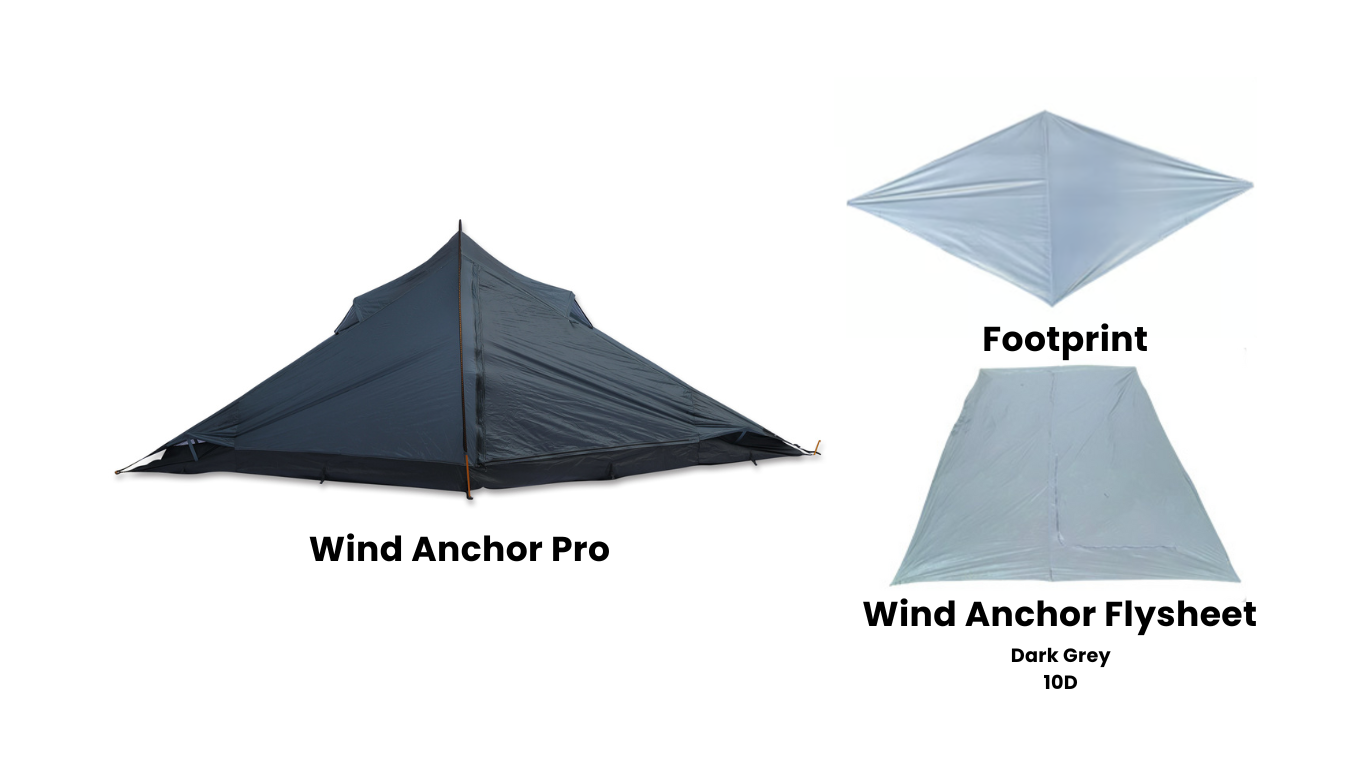 Wind Anchor Tent Adventure Bundle | Ultralight High Quality | Choose Standard or Pro